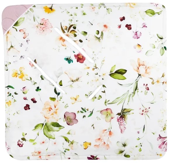 Lionelo - Sacco avvolgente per seggiolino auto TRAVEL SWADDLE 90x90 cm Rosa floreale