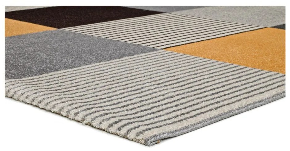 Tappeto arancione e grigio , 80 x 150 cm Gladys Lento - Universal