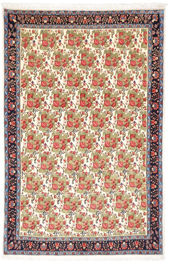Sirjan Tappeto 200 x 130 Beige (Iran) Annodato A Mano