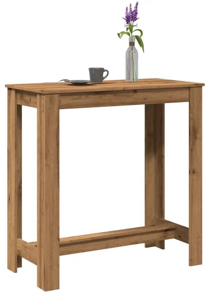 Tavolo Bar Rovere Artigianale 102x50x103,5 Cm Legno Multistrato /