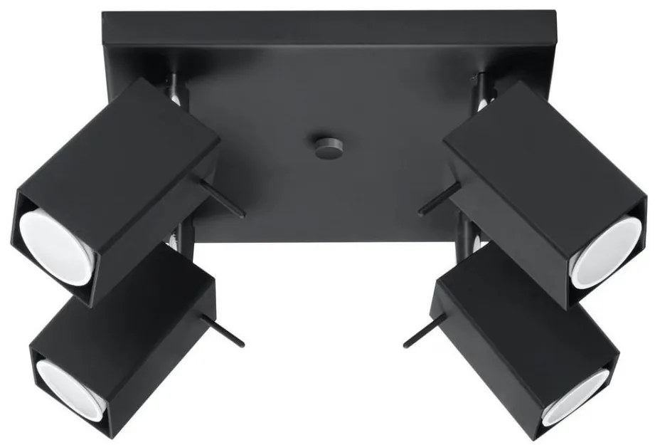 Faretto MERIDA 4 4xGU10/40W/230V nero