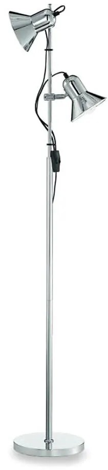 Ideal Lux - Lampada da terra POLLY 2xE27/60W/230V in cromo lucido