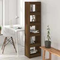 Libreria/Divisorio Rovere Marrone 40x30x166 cm 813595