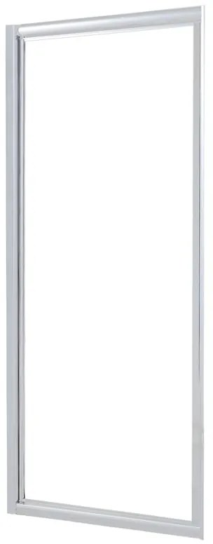 Porta doccia battente Essential L 90 x H 185cm, Sp. 4 mm in vetro vetro senza finitura / trasparente profilo cromo
