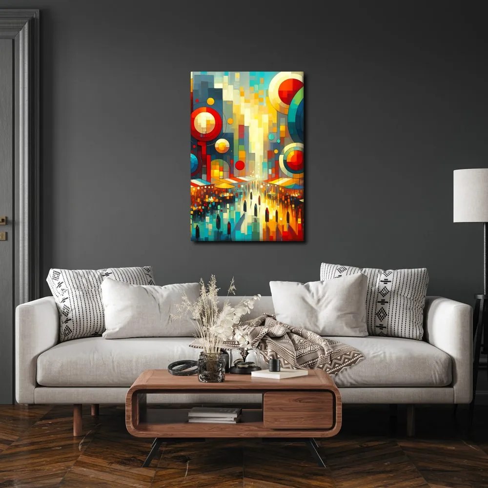 Quadro su tela – Geometria della città