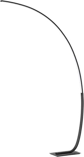 Piantana KEEP a LED con struttura in metallo Nero 97x200 cm