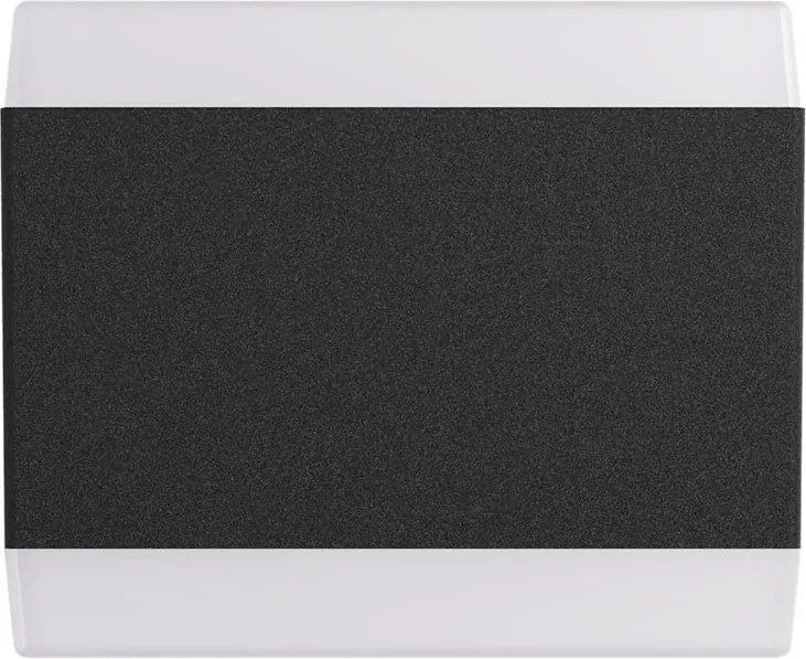 Applique LED 12W Cubica per esterni a Luce Diffusa IP54 Nera Colore Bianco Naturale 4.000K