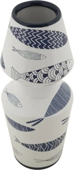 Vaso Ceramica Fish Double Cm Ø 14X34