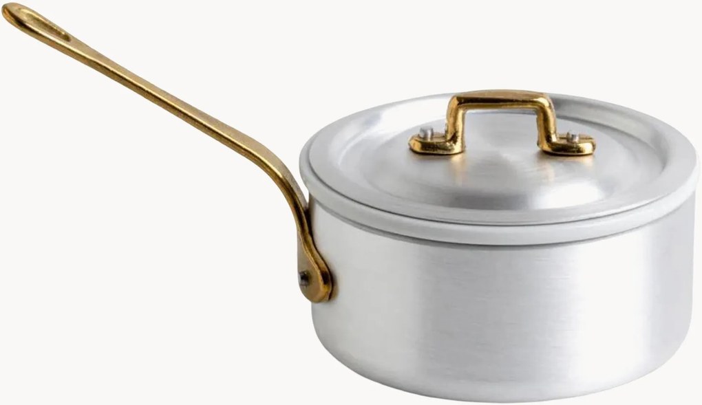 Set casseruola con manico, coperchio e inserto in porcellana Le Mini 3 pz