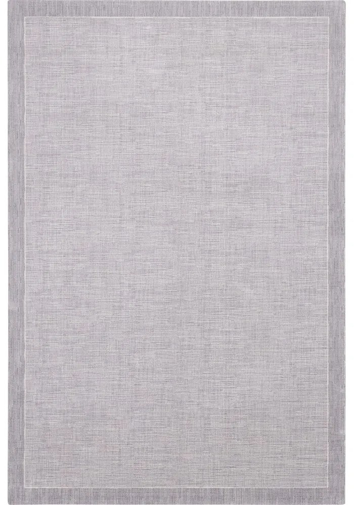Tappeto in lana grigio 160x240 cm Linea - Agnella