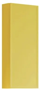 Pensile bagno Pixel laccato opaco giallo sole, 1 anta apertura da sinistra P 17 x L 30 x H 80 cm