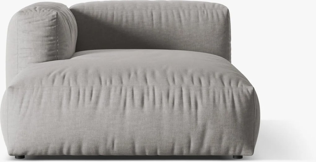 Chaise longue Martina in tessuto strutturato – L176cm