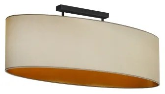 Duolla - Lampadario a plafone OVAL VEGAN 2xE27/15W/230V beige