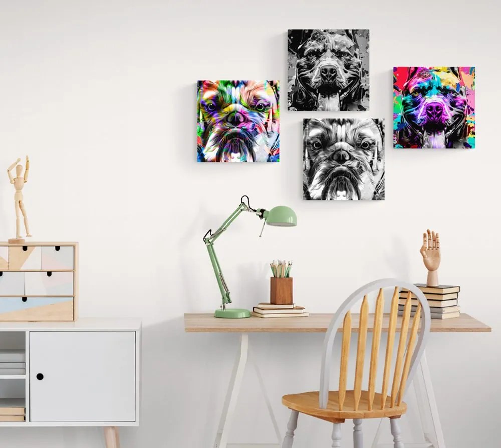 Set di quadri – Cani in stile pop art