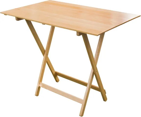Tavolo pieghevole richiudibile in legno di faggio Naturale 60X77