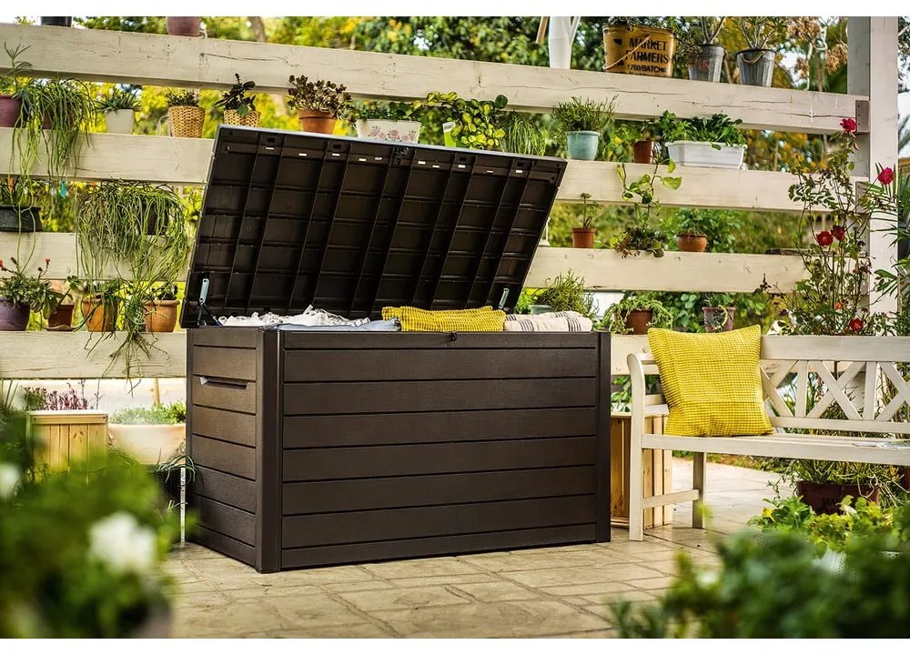 Contenitore da giardino in plastica marrone Ontario - Keter