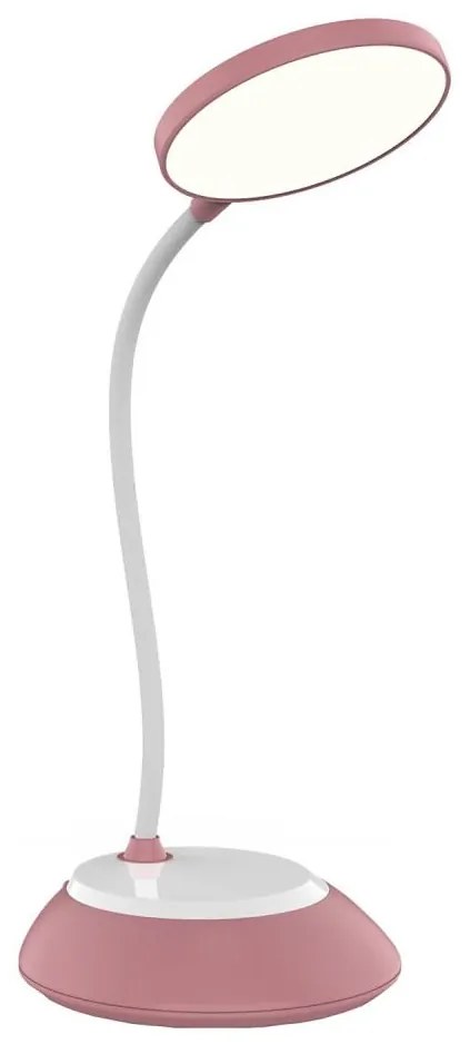 LED Lampada da tavolo ricaricabile dimmerabile VISUA LED/5W/5V 3000-5000K rosa