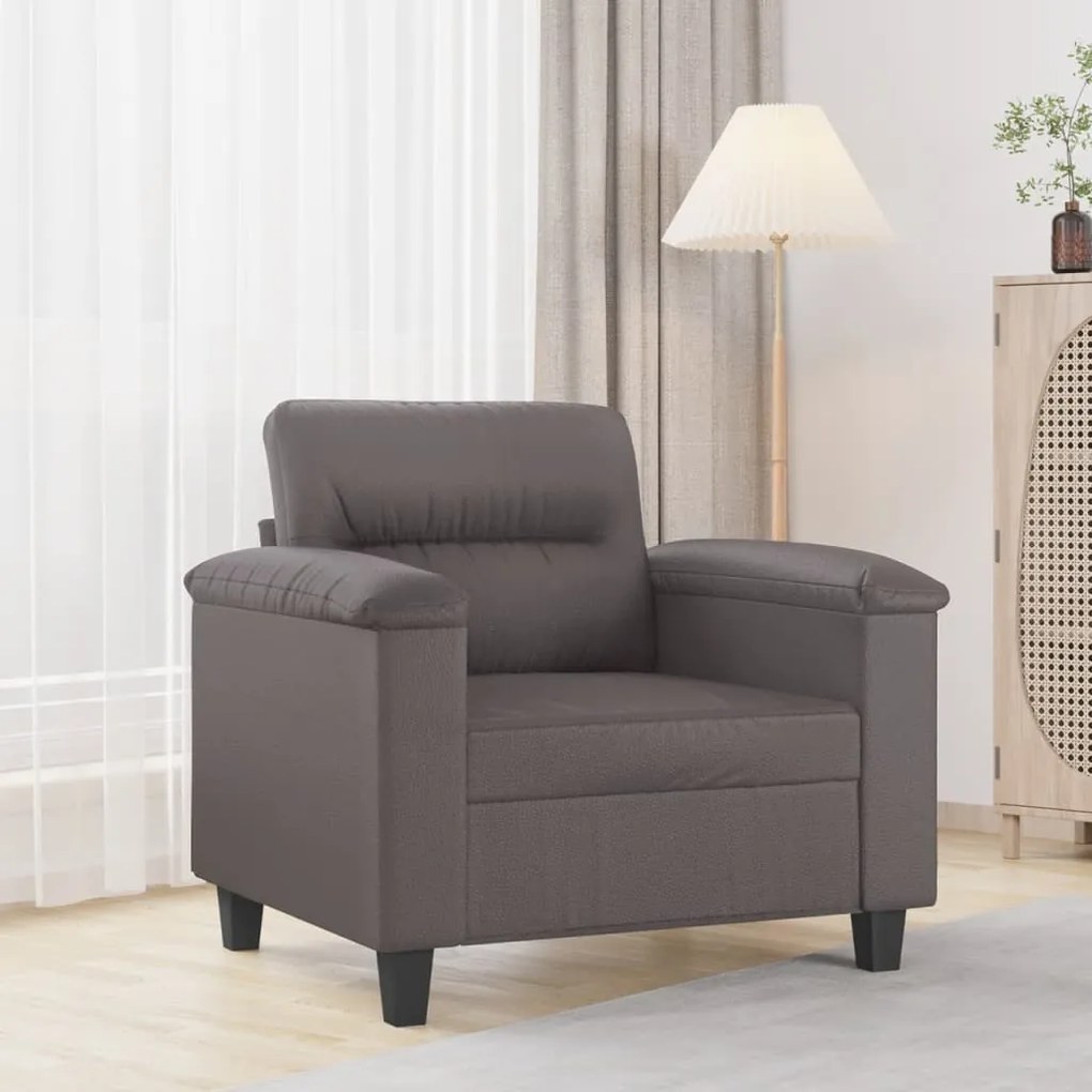 Poltrona Grigia 60 Cm İn Similpelle /