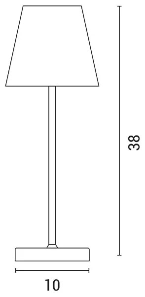 LED Lampada da tavolo touch ricaricabile e dimmerabile LED/3,5W/5V 5200mAh verde