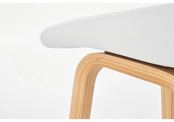 Sgabello 81x51 cm beige/bianco