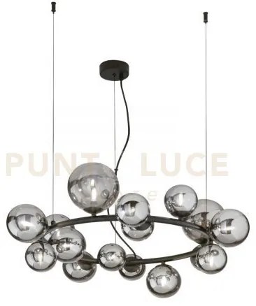 Lampadario a sospensione honey nera 16 luci attacco g9 82x82x161cm ...