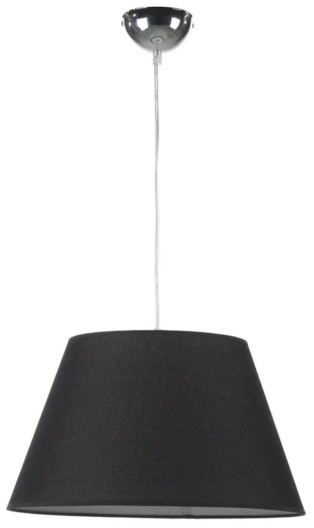 Lampadario SOSPENSIONE DORIAN D.40 COL.NERO grigio paralume nero E27 Ø40cm