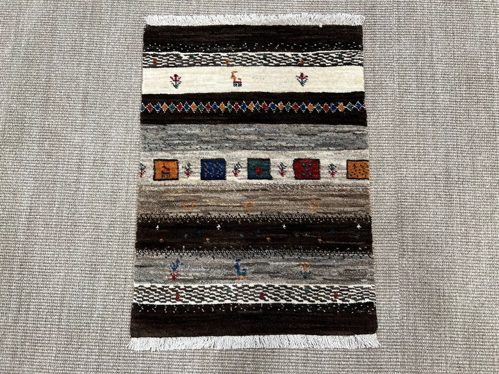 Loribaft Tappeto persiano 80x60 Beige (Iran) Annodato A Mano