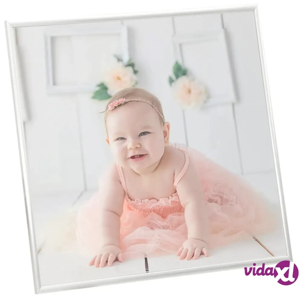 vidaXL Cornici Foto Collage 3 pz per Parete Argento 50x50cm in MDF