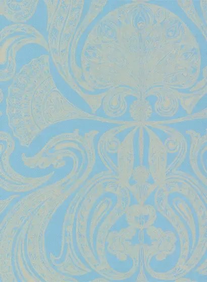 Cole & Son Carta da parati Malabar - Türkis/ Gold