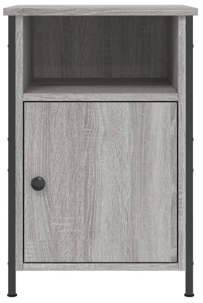 Comodini 2 pz Grigio Sonoma 40x42x60 cm in Legno Multistrato