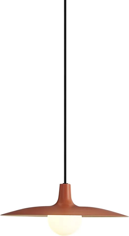 Lampada a sospensione retrò arancione per sistema a binario monofase - Slimline Panzi