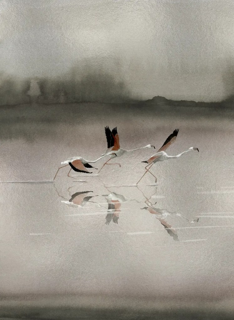 Coordonné Carta da parati panoramica Doñana - Silver
