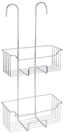 WENKO 24758100 - Mensola doccia MILO 25x55 cm argento/trasparente