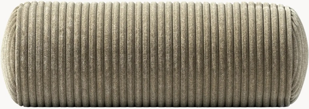 Cuscino per divano in velluto a coste Vetsak, Ø 16 x L 40 cm