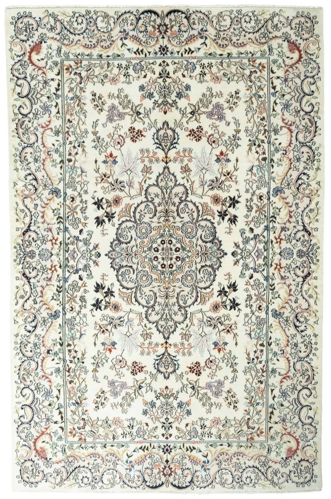 Mashad Tappeto persiano 300 x 200 Beige (Iran) Annodato A Mano