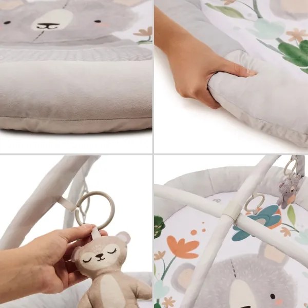 KINDERKRAFT - Tappeto gioco COZYPLAY per bambini, grigio