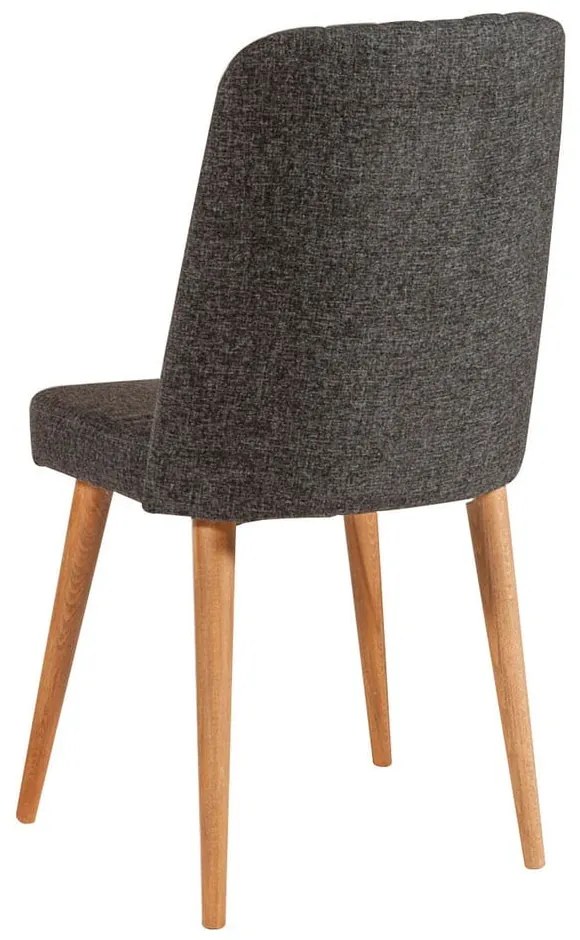 Sedia da pranzo in velluto antracite Stormi Sandalye - Kalune Design