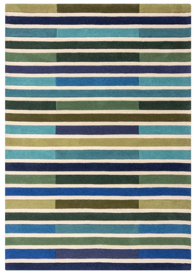 Tappeto in lana verde 160x230 cm Piano - Flair Rugs