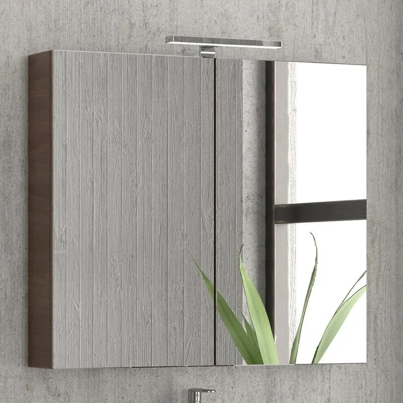 Composizione bagno sospesa con mobile da 80cm | EL-80B - KAMALU