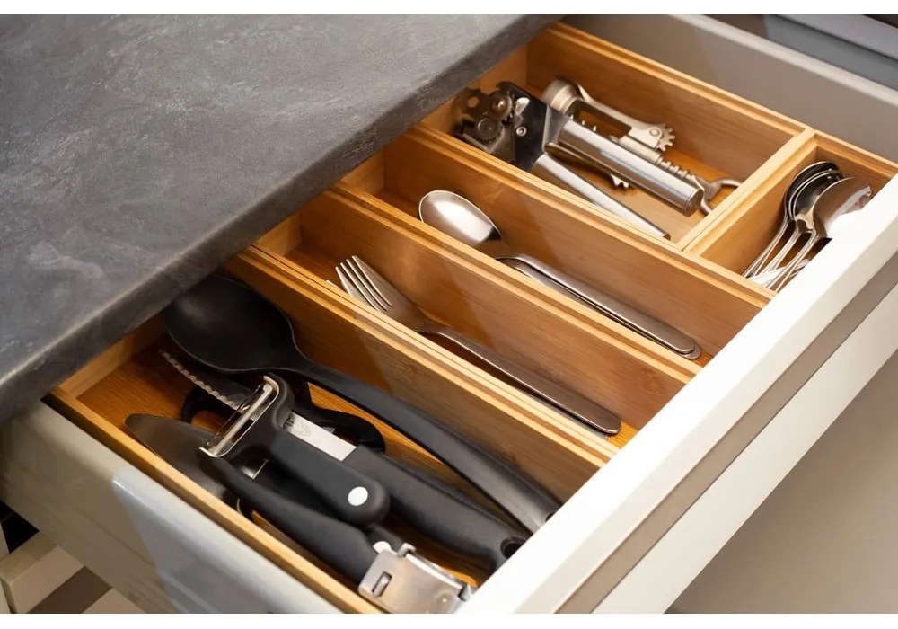 Organizzatore in bambù Woody, 30 x 7,5 x 6,35 cm - Compactor