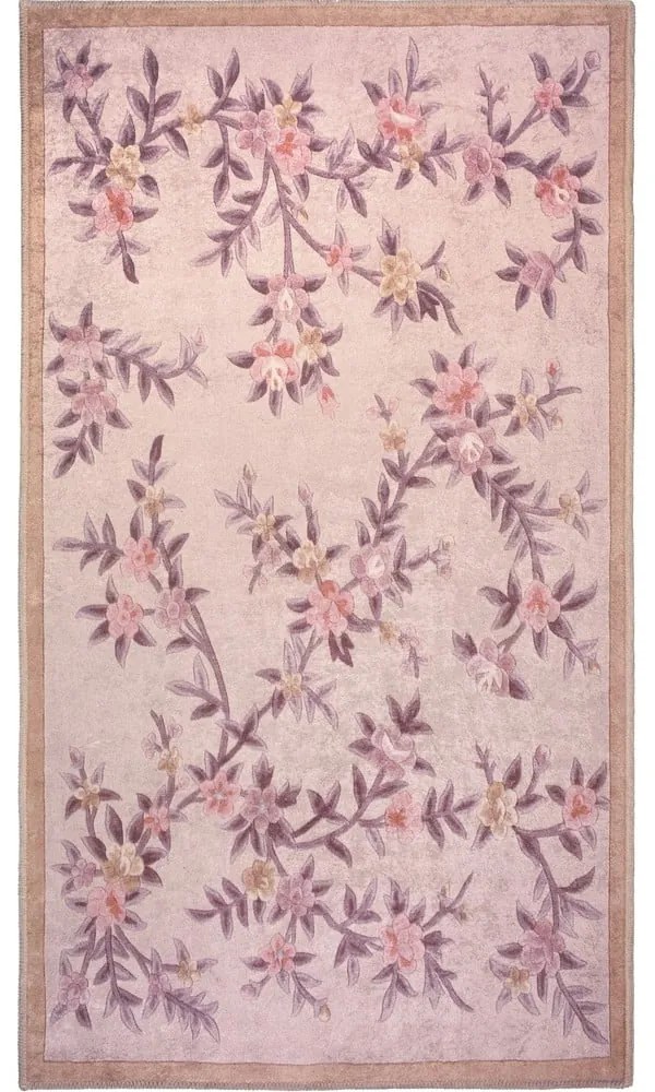 Tappeto lavabile rosa chiaro 180x120 cm - Vitaus