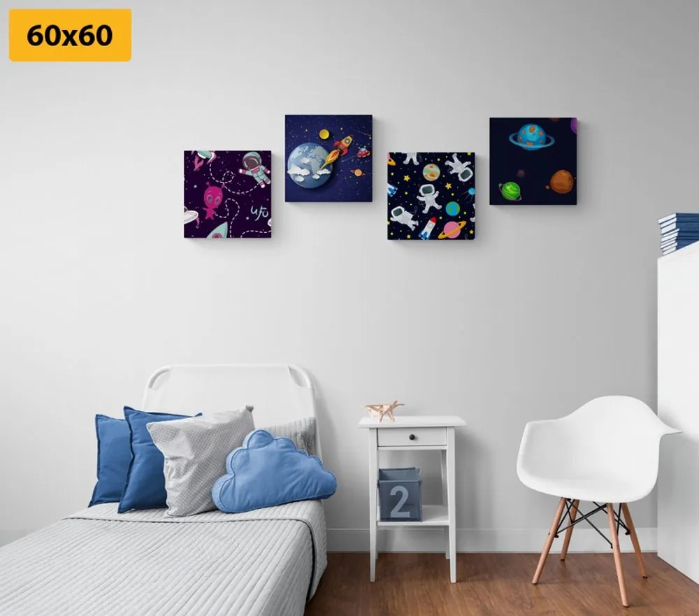Set di quadri – Mondo cosmico