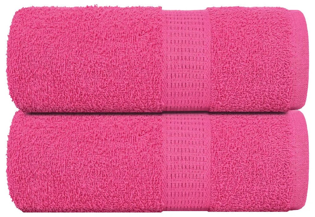 Asciugamani Per Sapone 2 Pz Rosa 30x30 Cm 360 G/m² 100% Cotone /