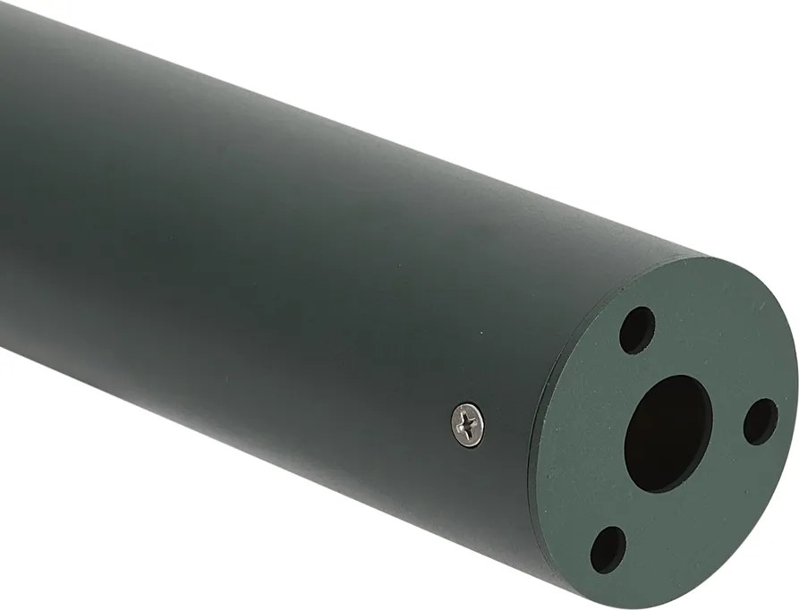 Dissuasore da esterno moderno verde con vetro scanalato con LED solare IP65 - Ribble Mushroom