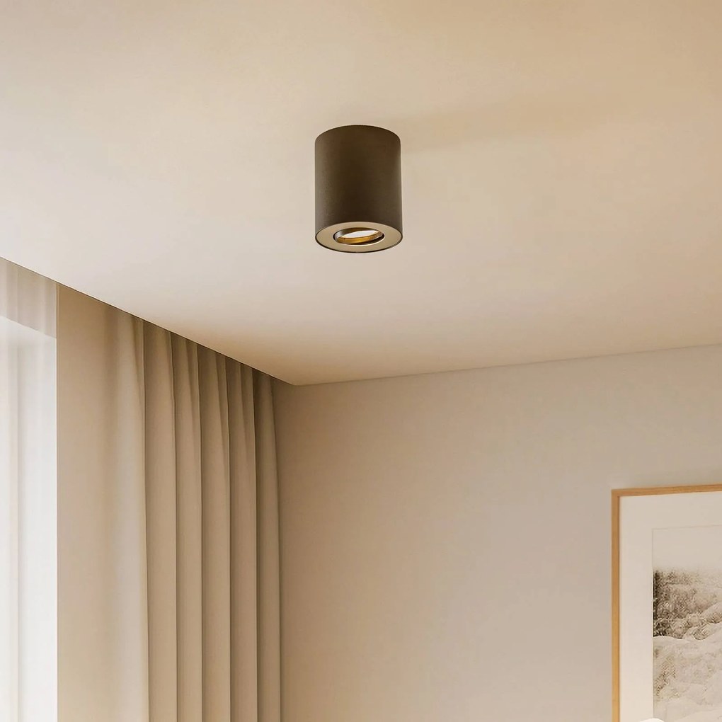Nowodvorski Lighting Set faretti da soffitto, orientabili, nero, interno argento