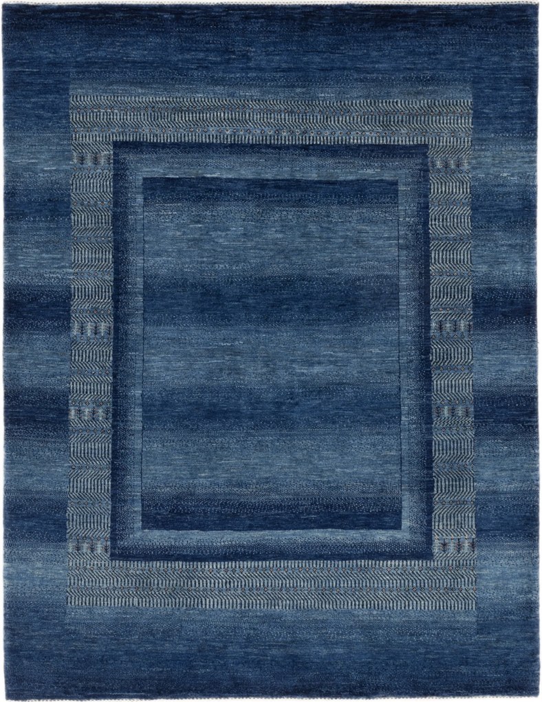 Loribaft Tappeto persiano 150 x 200 Blu (Iran) Annodato A Mano