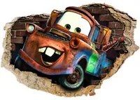 Cars Carl Attrezzi - Adesivo murale parete 3D wall sticker camera bimbi Misura: 150x100 cm