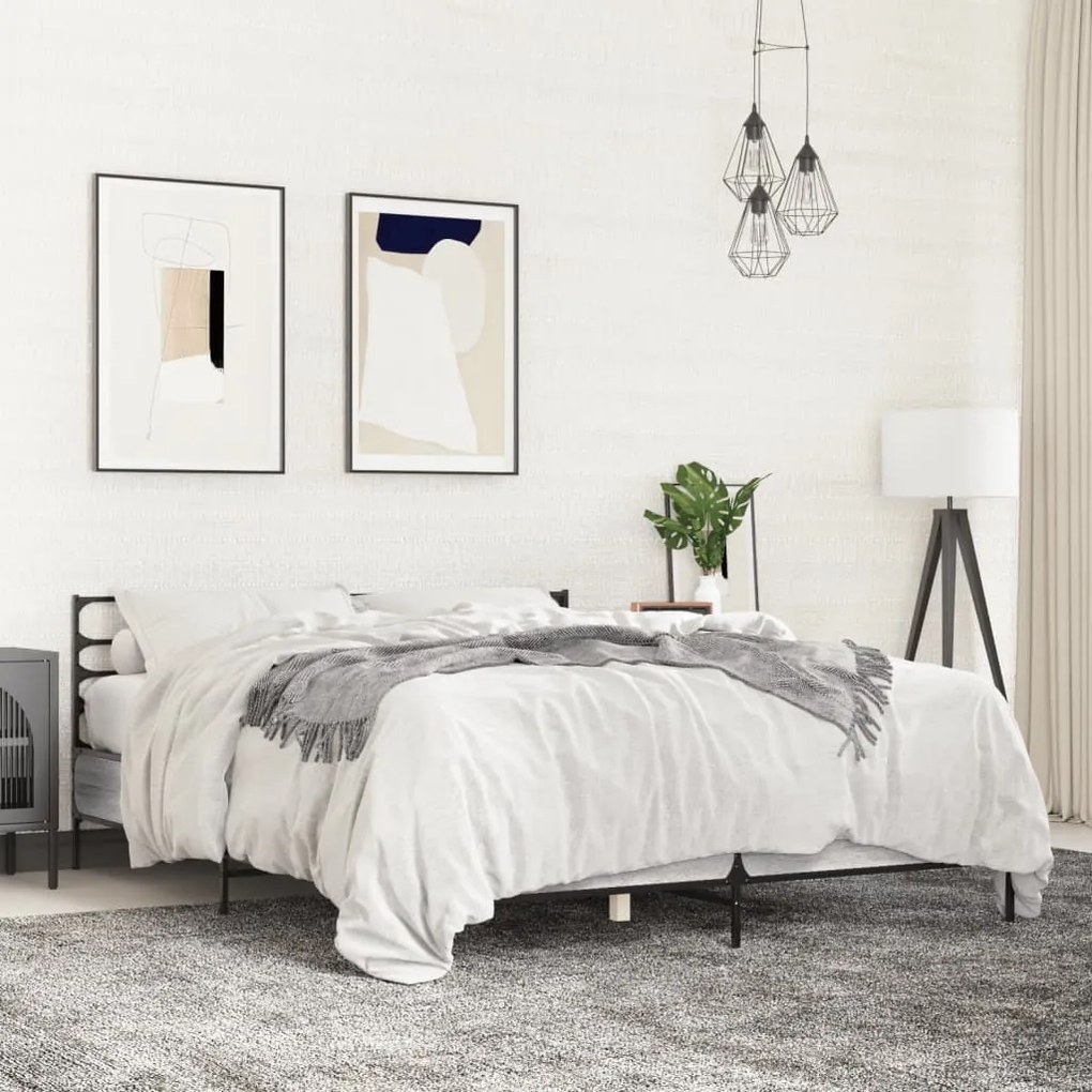 Giroletto grigio sonoma 120x190 cm in legno multistrato metallo