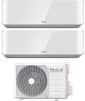 Climatizzatore Condizionatore Unical Dual Split Inverter serie AIR CRISTAL 10+18 con KMX4 28HE R-32 Wi-Fi Optional 10000+18000