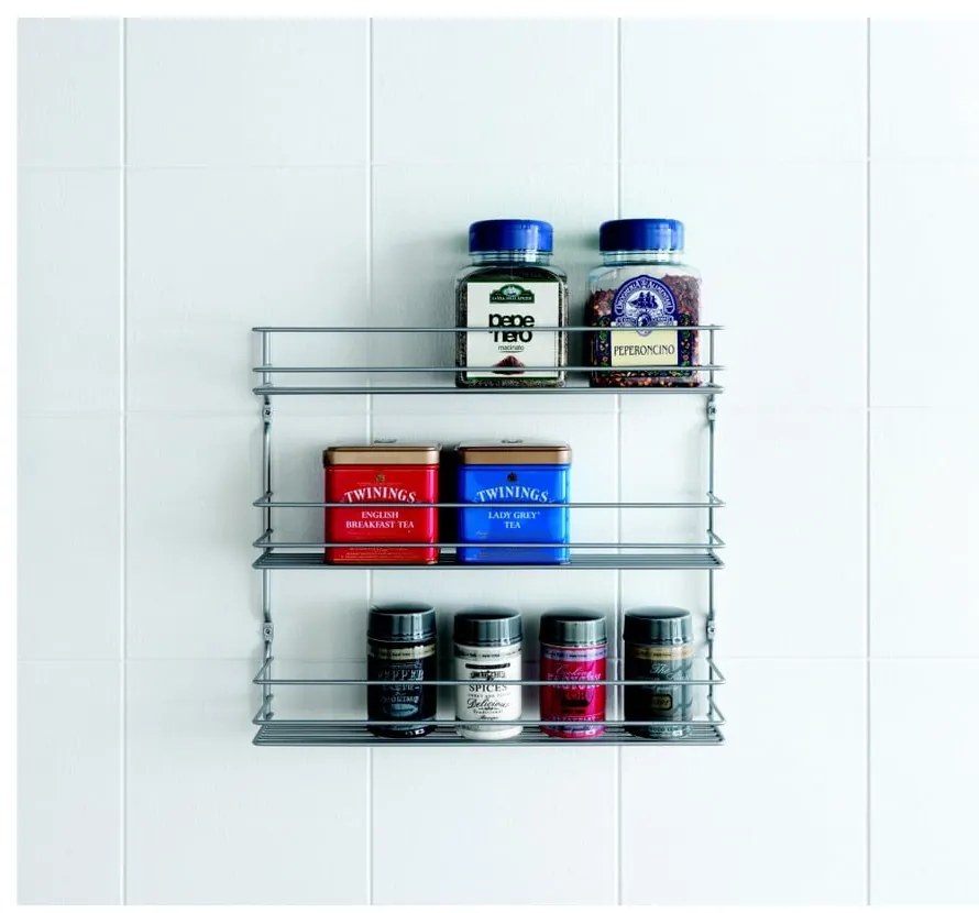 Organizer per spezie da parete in acciaio – Metaltex